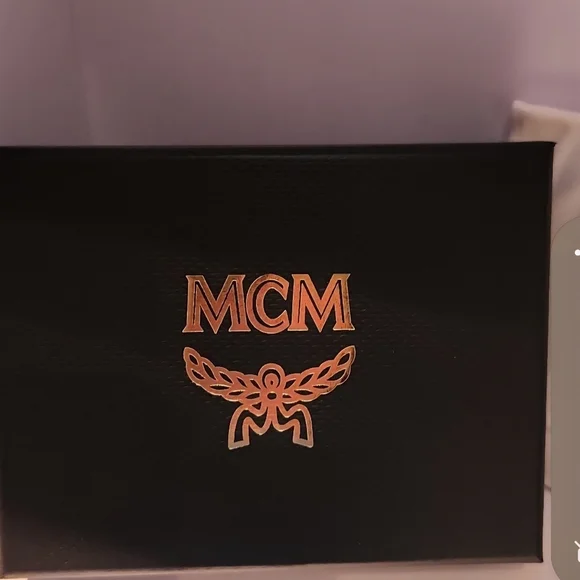 MCM -NWT Mode Travia Blue Leather Wallet